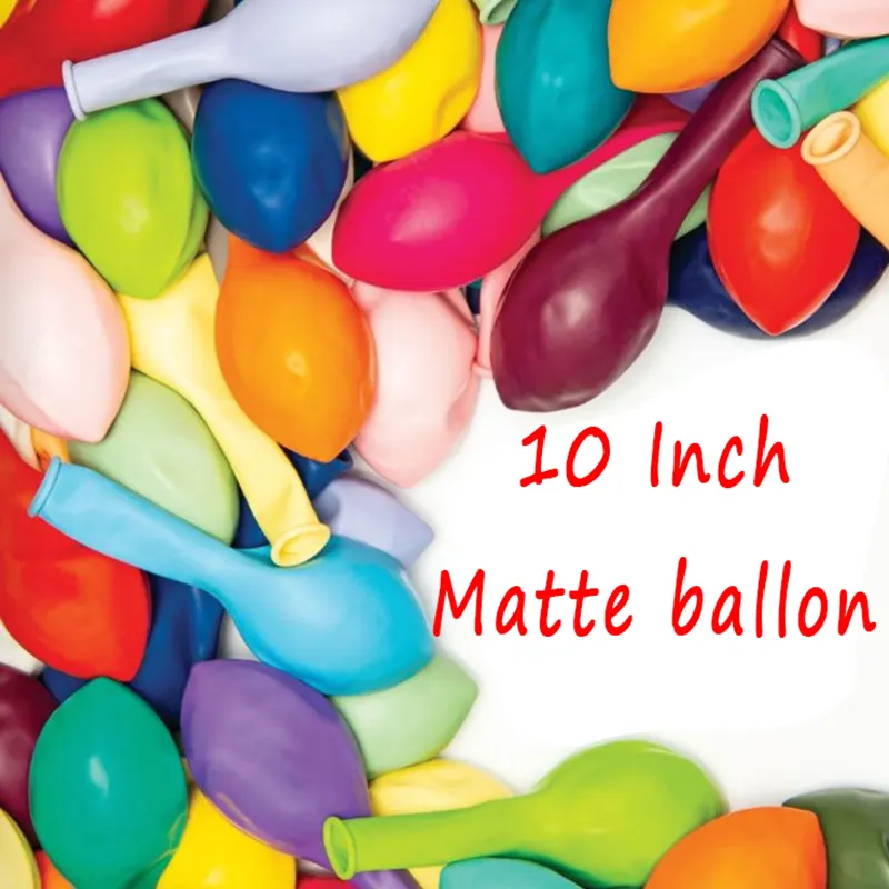 Baloane mat de 10 inci