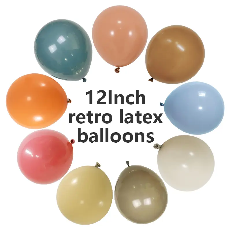 Baloane retro din latex de 12 inch