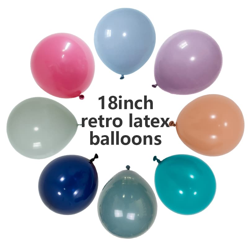 Baloane retro din latex de 18 inch