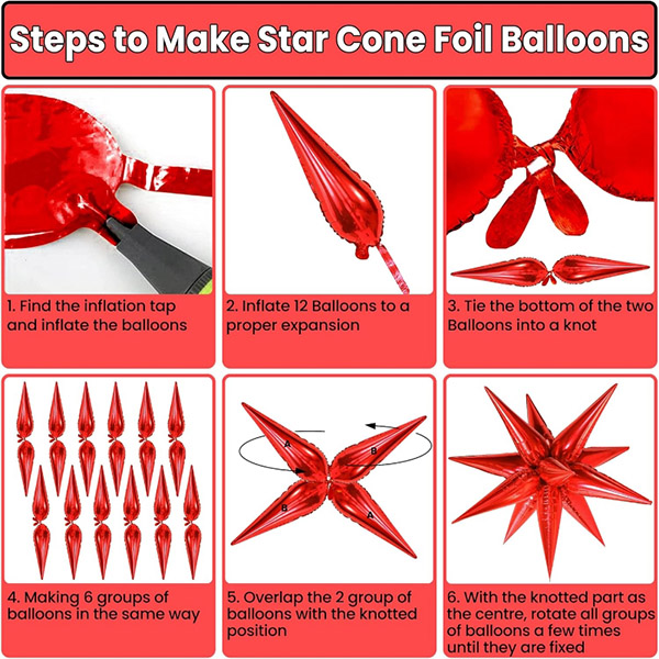 Cum se face balonul cu folie de stele explodând?