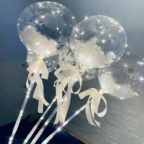 Balon Led Bobo cu umplutură cu pene