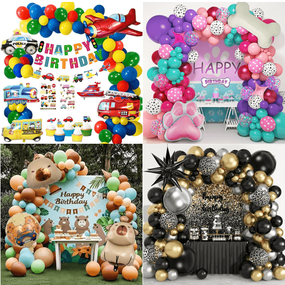 Arc de balon pentru petrecerea de aniversare