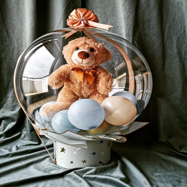 Balon Bobo cu iepuraș de jucărie