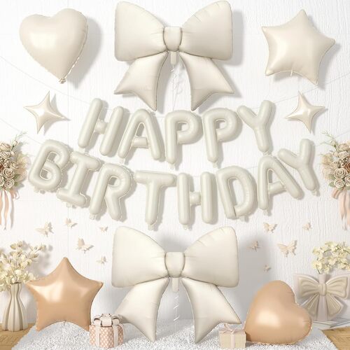 Set de zi de naștere cu balon cu nod cu arc