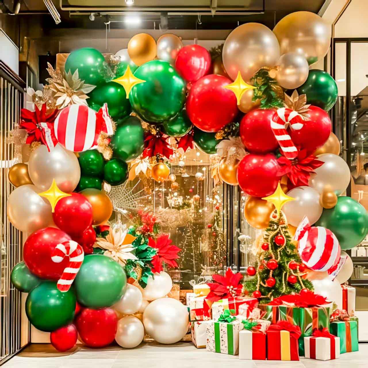 Arc de balon de Crăciun