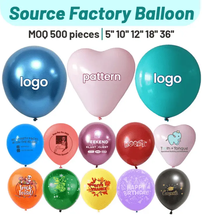 Baloane din latex cu logo personalizat
