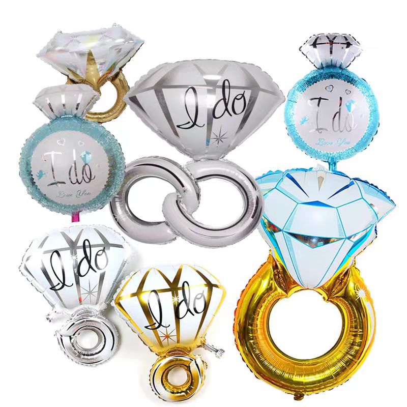 Balon din folie inel de logodna