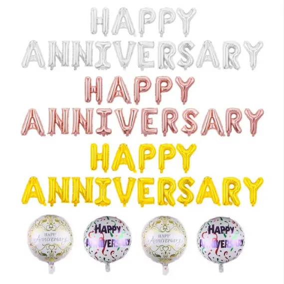 Decoratiune cu balon folie la multi ani