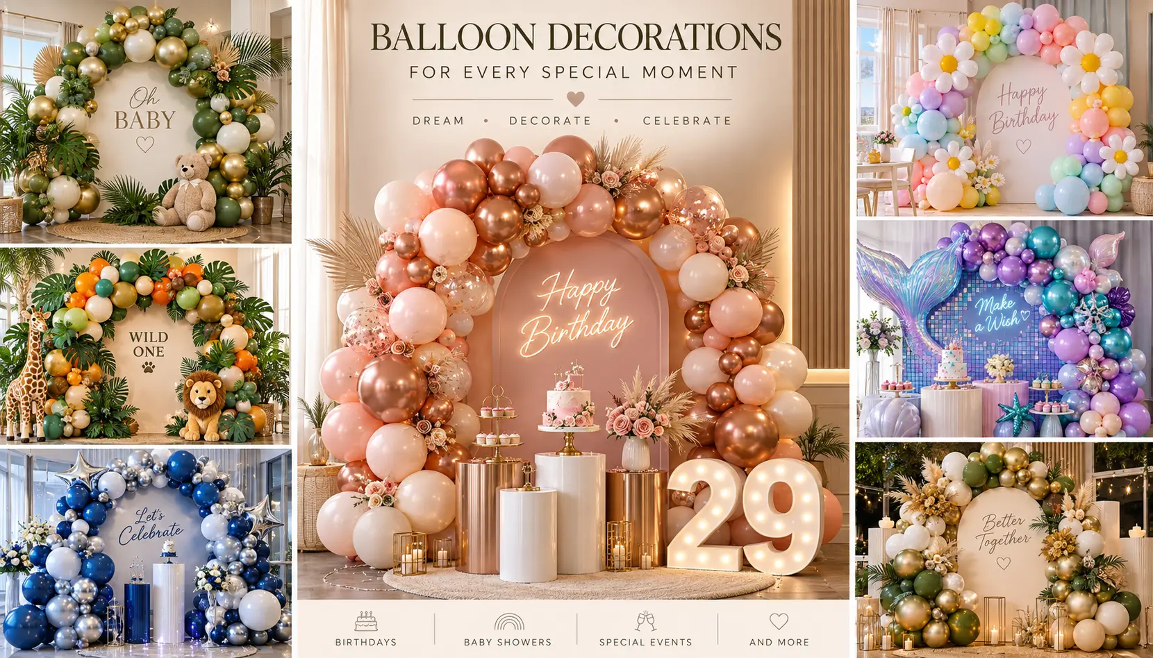 Wholesale Birthday Balloon Arch Kits supplied by Borun Balloon Factory