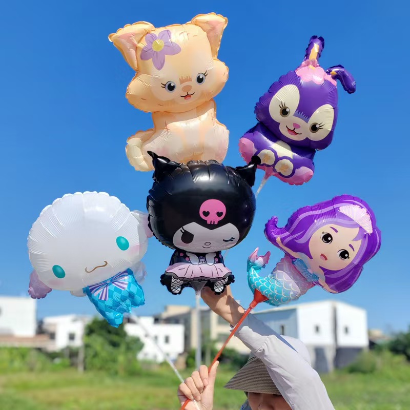 mini baloane din folie pe bețișoare