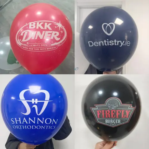 Baloane cu logo multicolore