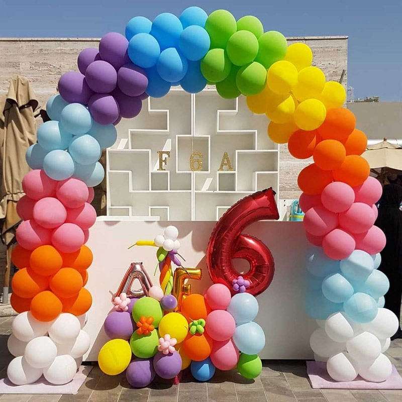 Ghirlandă cu baloane curcubeu