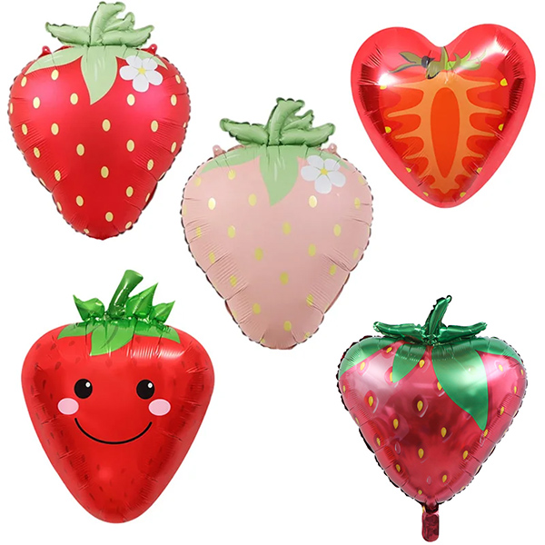 Balon din folie de căpșuni