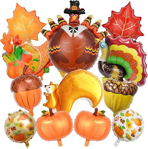 Baloane din folie de Ziua Recunoștinței